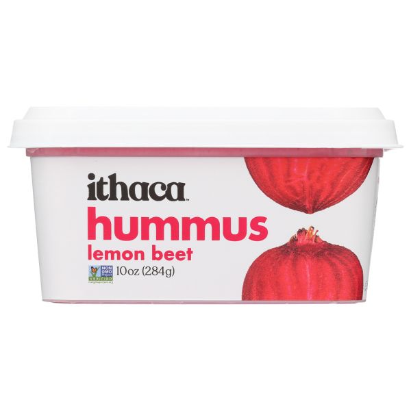 ITHACA COLD CRAFTED: Fresh Lemon Beet Hummus, 10 oz