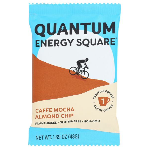 QUANTUM ENERGY SQUARES: Caffe Mocha Almond Chip Bar, 1.69 oz