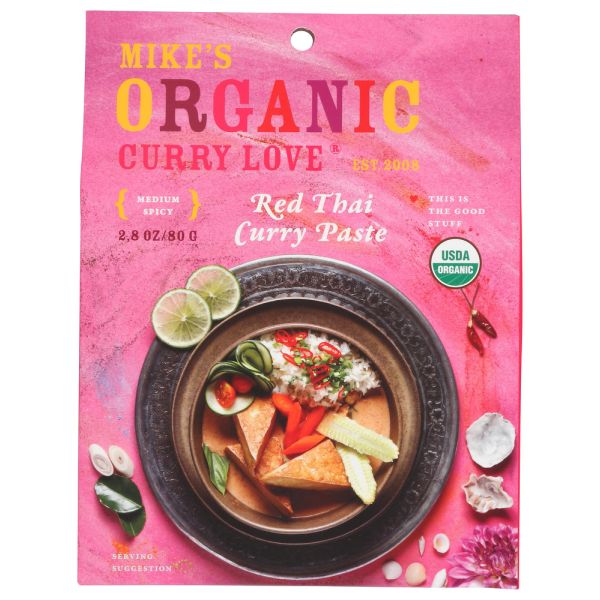 CURRY LOVE: Red Thai Curry Paste, 2.8 oz