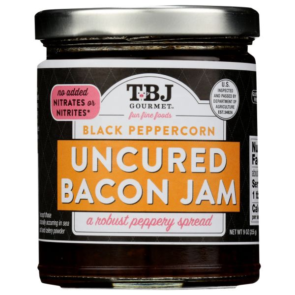 TBJ GOURMET: Jam Bacon Black Pepper, 9 oz