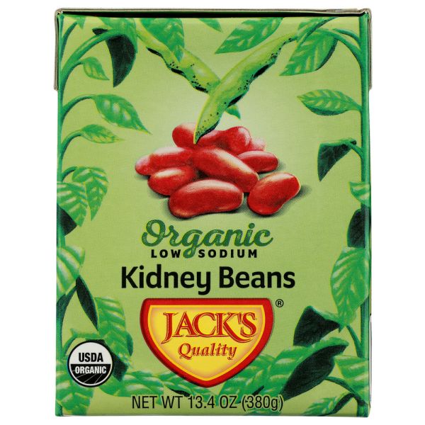 JACKS QUALITY: Bean Rd Kdny Lw Sodium Or, 13.4 oz