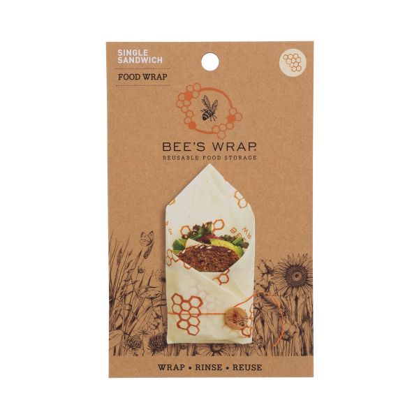 BEES WRAP: Sandwich Wrap Honeycomb, 6 ea