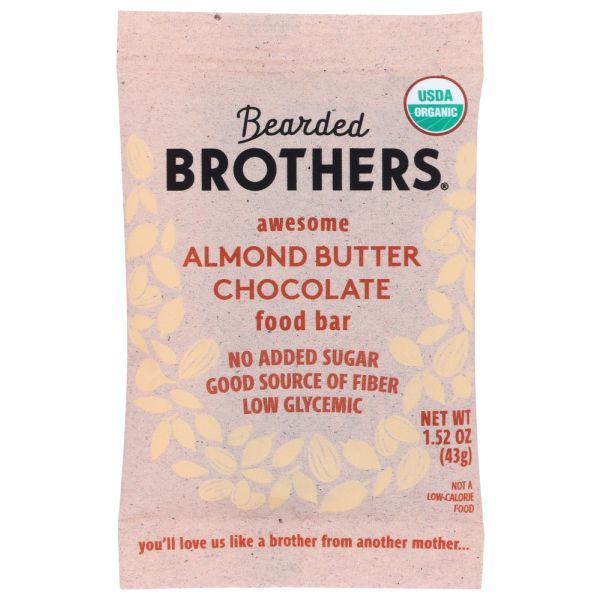 BEARDED BROTHERS: Almond Butter Chocolate Bar, 1.52 oz