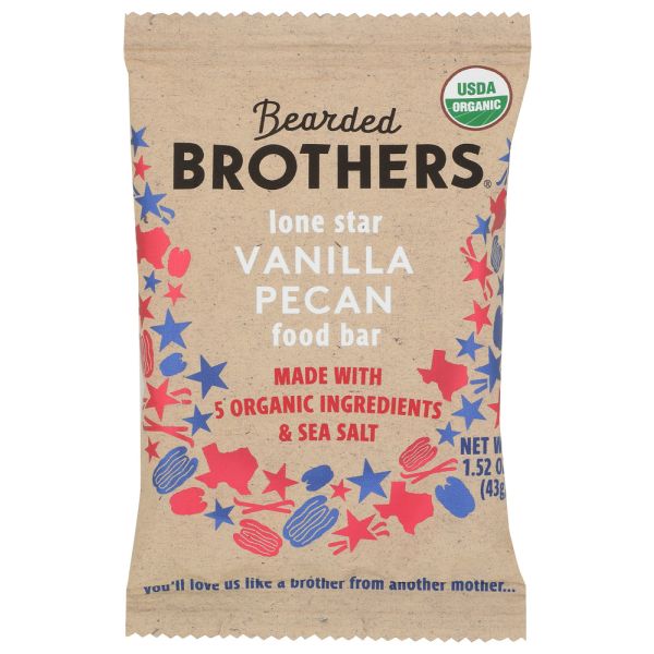 BEARDED BROTHERS: Lone Star Vanilla Pecan Bar, 1.52 oz