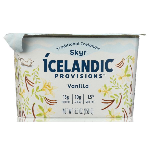 ICELANDIC PROVISIONS: Yogurt Vanilla Skyr, 5.3 oz