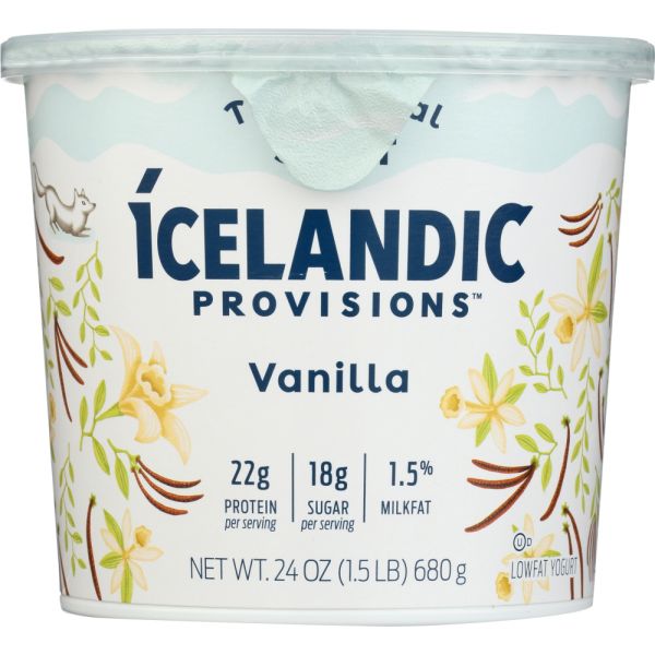 ICELANDIC PROVISIONS: Yogurt Vanilla Skyr, 24 oz
