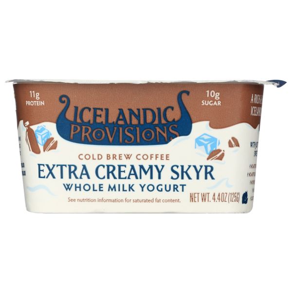 ICELANDIC PROVISIONS: Cold Brew Coffee Skyr Yogurt, 4.4 oz