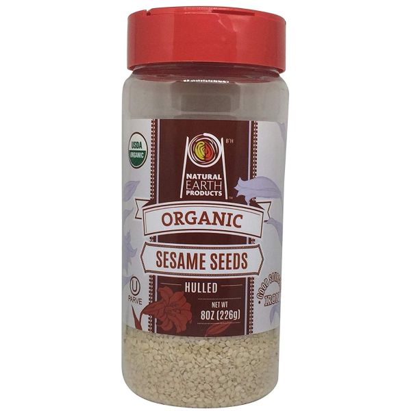 NATURAL EARTH: Hulled Organic Sesame Seeds, 8 oz