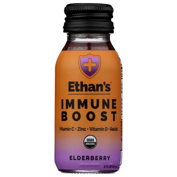 ETHAN'S: Shot Immune Elderberry, 2 fo