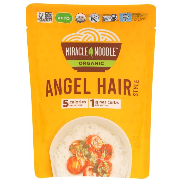 MIRACLE NOODLE: Ready To Eat Organic Angel Hair, 7 oz
