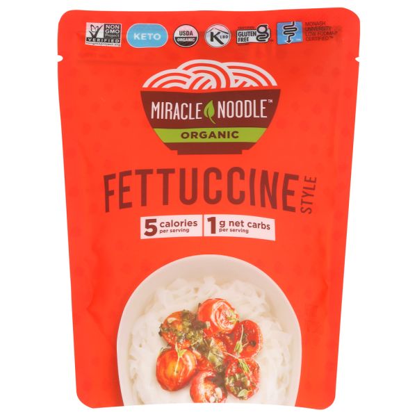 MIRACLE NOODLE: Ready To Eat Organic Fettuccine, 7 oz