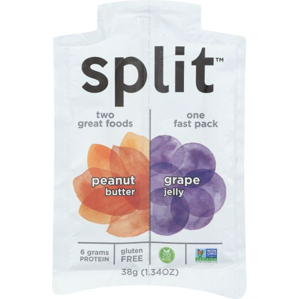 SPLIT NUTRITION: Squeeze Peanut Butter And Grape, 1.34 oz