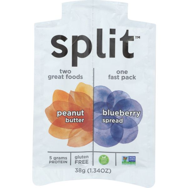 SPLIT NUTRITION: Squeeze Peanut Butter Blueberry, 1.34 oz