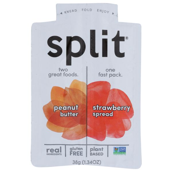 SPLIT NUTRITION: Peanut Butter & Strawberry Spread, 1.34 oz