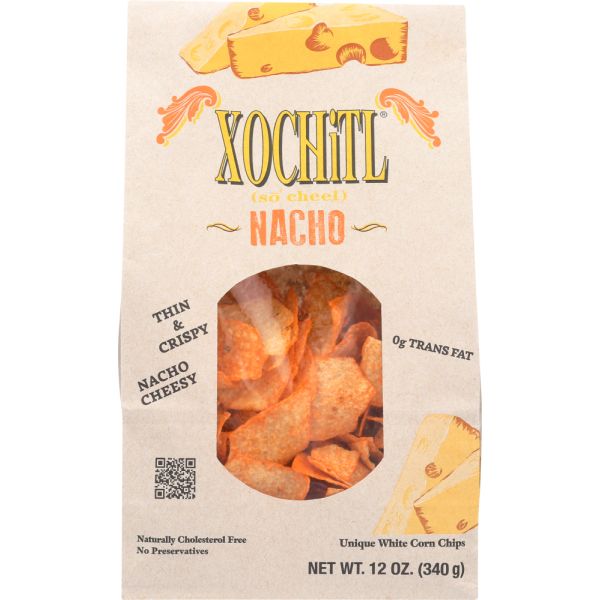 XOCHITL: Chip Tortilla Chipotle Nacho Cheese, 12 oz