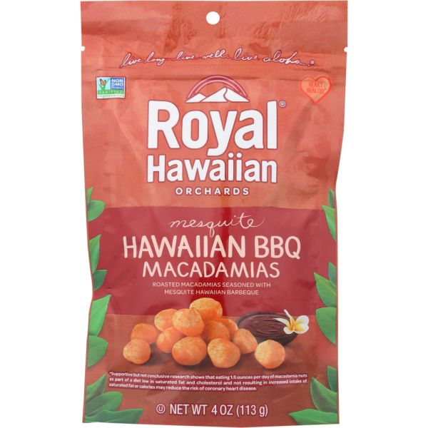 ROYAL HAWAIIAN ORCHARDS: Nut Macadamia Hwiian Bbq, 4 oz
