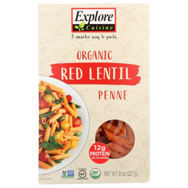EXPLORE CUISINE: Red Lentil Penne Pasta, 8 oz