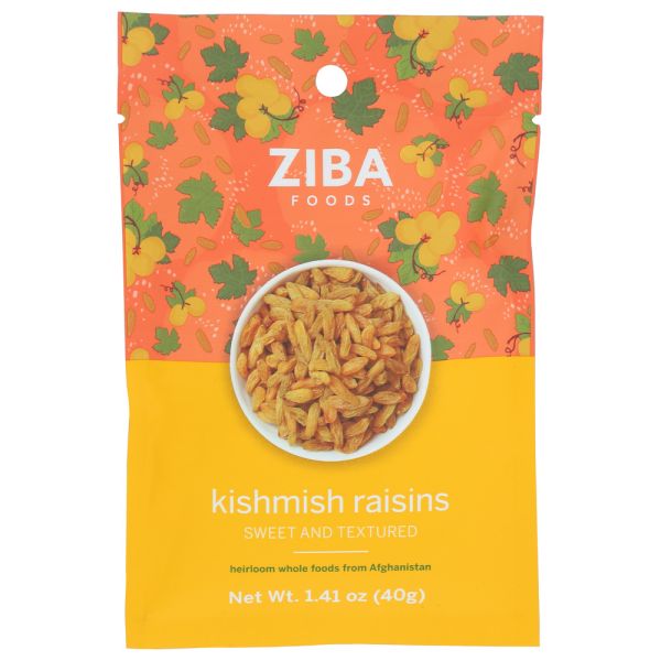 ZIBA FOODS: Raisins Kishmish, 1.41 oz