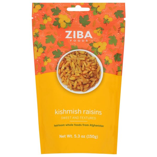 ZIBA FOODS: Raisins Kishmish, 5.3 oz