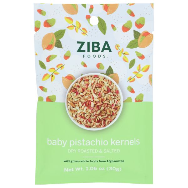 ZIBA FOODS: Baby Pistachio Kernels Roasted and Salted, 1.06 oz