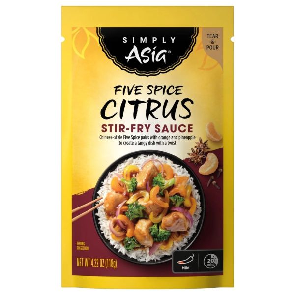 SIMPLY ASIA: Five Spice Citrus Stir Fry Sauce, 4.22 oz