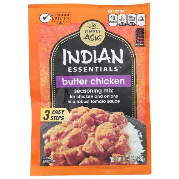 SIMPLY ASIA: Indian Essentials Butter Chicken Seasoning Mix, 0.9 oz