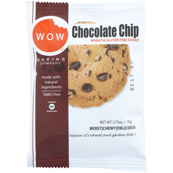 WOW BAKING: Cookie Gluten Free Chocolate Chip Individual, 2.75 oz