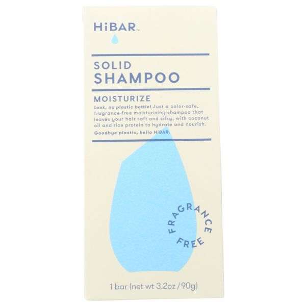 HIBAR: Solid Shampoo Fragrance Free, 3.2 oz
