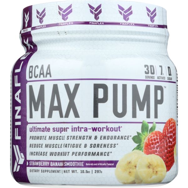REDEFINE NUTRITION: Bcaa Max Pump Strawberry Banana 297 gm, 10.5 oz