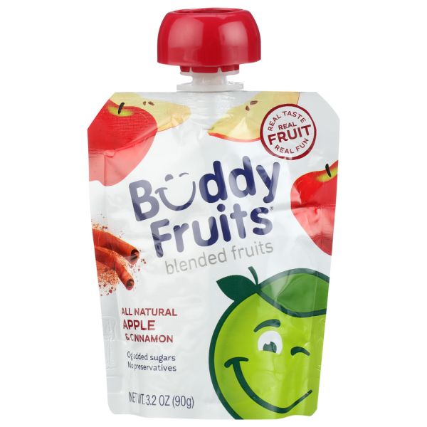 BUDDY FRUITS: Apple And Cinnamon Blended Fruits, 3.2 oz