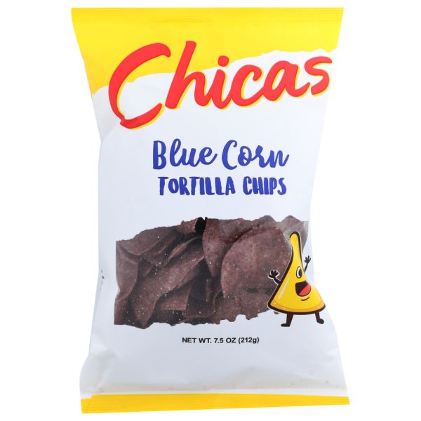 CHICAS: Blue Corn Tortilla Chips, 7.5 oz