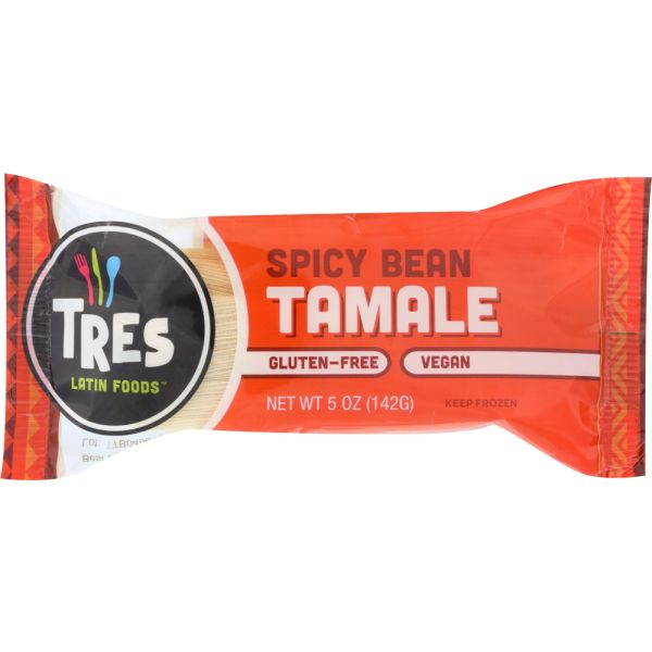 TRES PUPUSAS: Spicy Bean Tamale, 5 oz