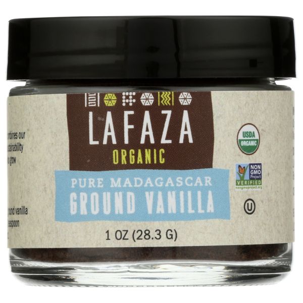 LAFAZA: Vanilla Ground Madagascar Bourbon Organic, 1 oz