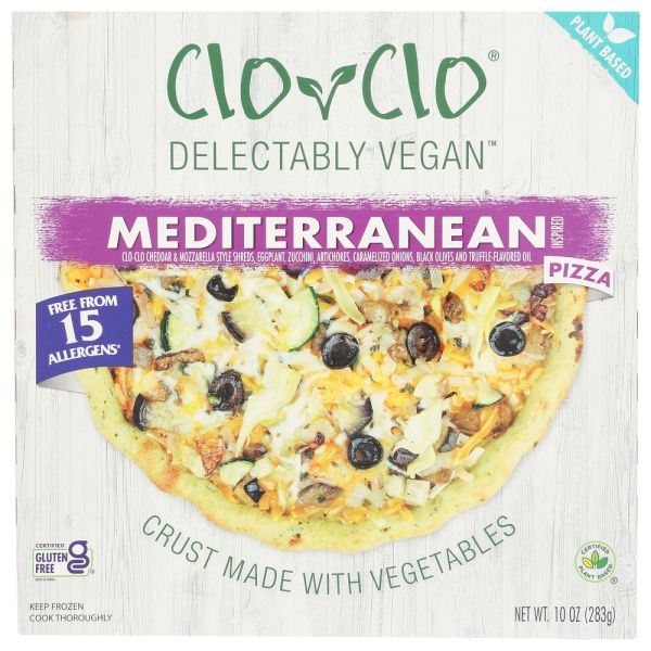 CLO-CLO VEGAN FOODS: Pizza Mediterranean, 10.9 oz