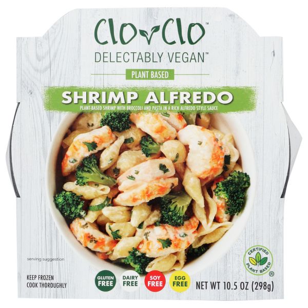 CLO-CLO VEGAN FOODS: Shrimp Alfredo Bowl, 10.5 oz