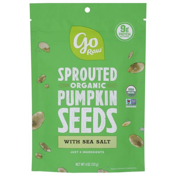 GO RAW: Pumpkin Snacking Seeds, 4 oz