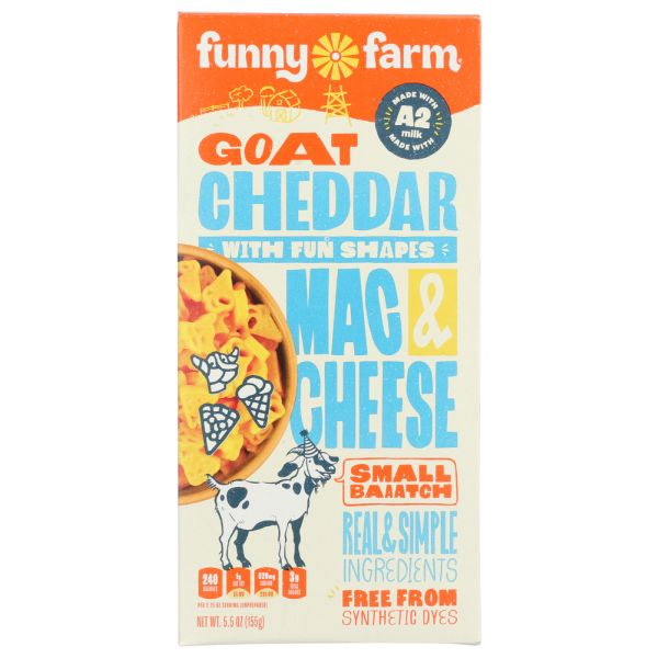 FUNNY FARMS: Goat Cheddar Macaroni And Cheese, 5.5 oz