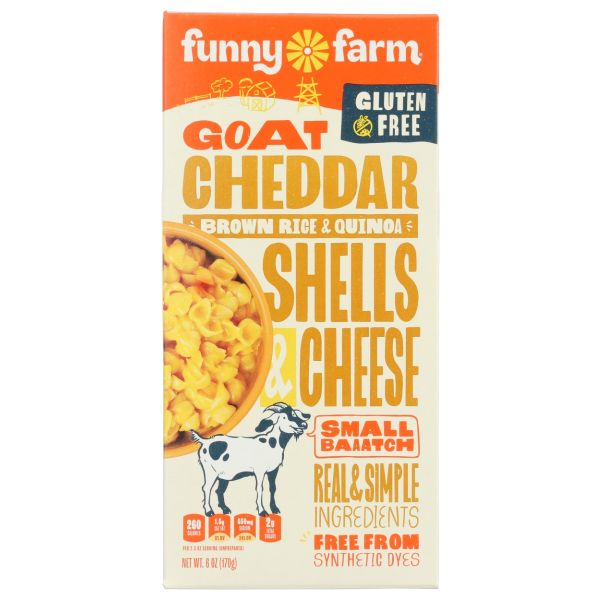 FUNNY FARMS: Brown Rice Quinoa Macaroni and Cheese Gluten Free, 6 oz