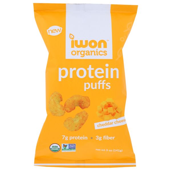 IWON ORGANICS: Protein Puffs Cheddar Cheese, 5 oz