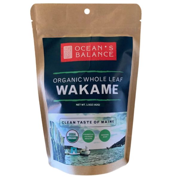 OCEAN'S BALANCE: Organic Whole Leaf Wakame, 1.5 oz
