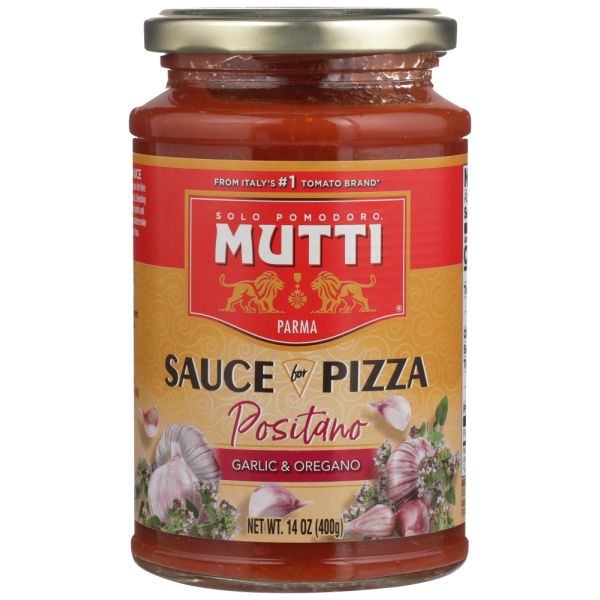 MUTTI: Sauce Pizza Grlic Oregano, 14 OZ