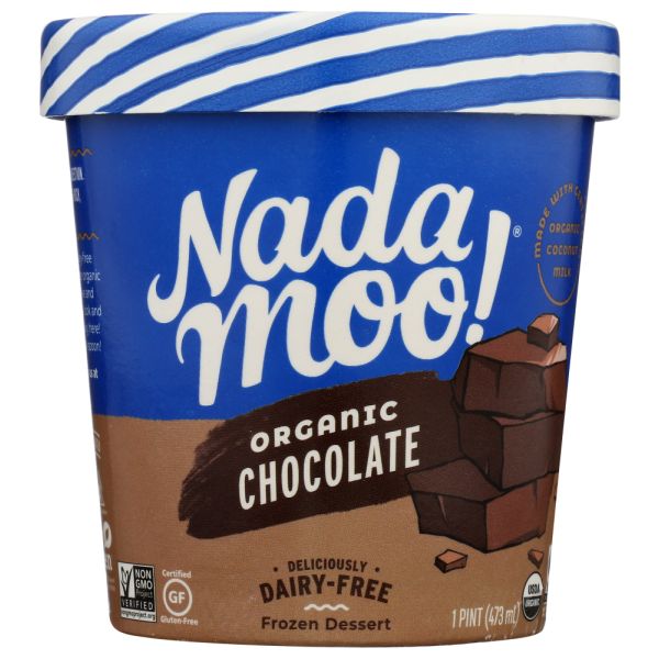 NADAMOO: Dairy Free Organic Frozen Dessert Chocolate, 16 oz