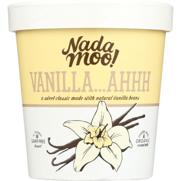 NADAMOO: Non-Dairy Ice Cream Vanilla…Ahhh, 16 oz
