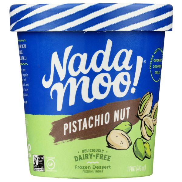 NADAMOO: Pistachio Nut Frozen Dessert, 16 oz