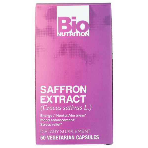 BIO NUTRITION: Saffron Extract, 50 vegetarian capsules