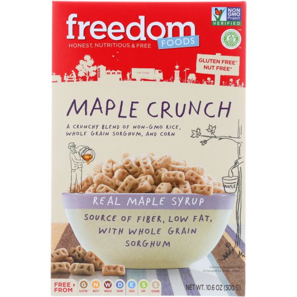 FREEDOM FOODS: Maple Crunch Cereal Gluten Free, 10.6 oz