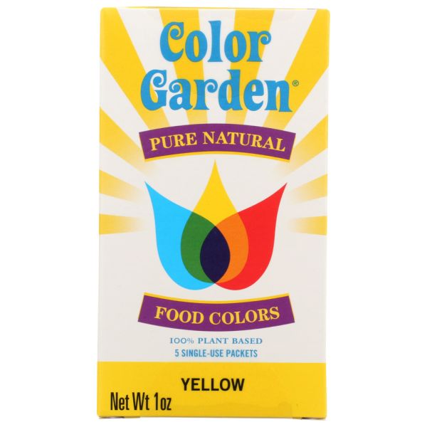 COLOR GARDEN: Color Food Ntrl Yellow 5Pc, 1 oz
