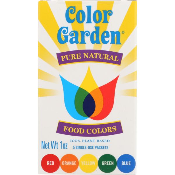 COLOR GARDEN: Natural Food Color Multi 5pc, 1 oz