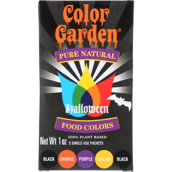 COLOR GARDEN: Pure Natural Food Colors Halloween 5 Ct, 1 oz