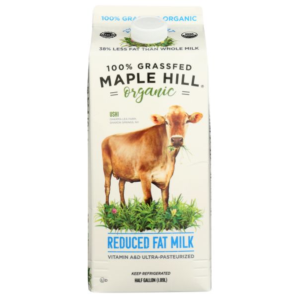 MAPLE HILL CREAMERY: Milk 2% Grass-fed Org, 64 oz